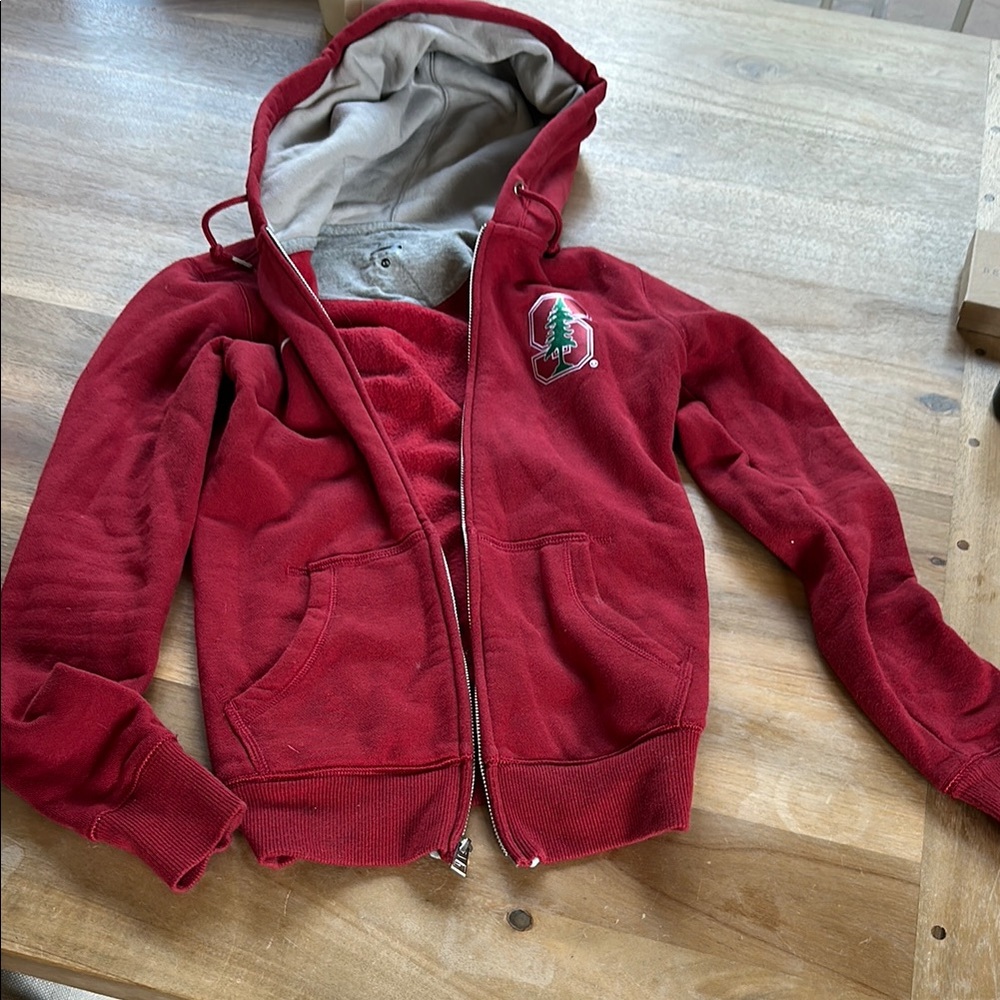Nike. Stanford. Red Hooded Jacket